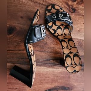 High heels Coach sandals